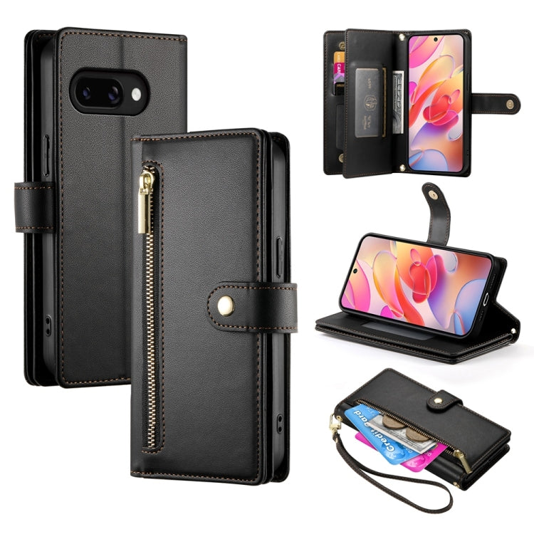 Portafoglio con cerniera e nove scomparti per carte di credito, custodia in pelle per telefono, For Samsung Galaxy A57 5G, For Samsung Galaxy A37 5G, For Galaxy A27 5G, For Samsung Galaxy A26 5G / A16 / A17 4G