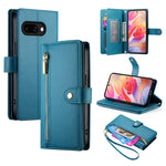 Portafoglio con cerniera e nove scomparti per carte di credito, custodia in pelle per telefono, For Samsung Galaxy A57 5G, For Samsung Galaxy A37 5G, For Galaxy A27 5G, For Samsung Galaxy A26 5G / A16 / A17 4G