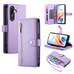 Portafoglio con cerniera e nove scomparti per carte di credito, custodia in pelle per telefono, For Samsung Galaxy A57 5G, For Samsung Galaxy A37 5G, For Galaxy A27 5G, For Samsung Galaxy A26 5G / A16 / A17 4G