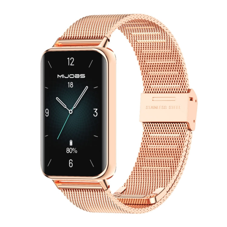 Cinturino per orologio in acciaio inossidabile con fibbia Milan MIJOBS, For Honor Band 10 / 9