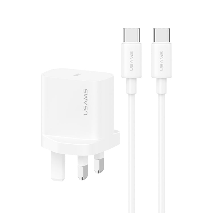 Set caricabatterie rapido USAMS 20W USB-C e 8 Pin