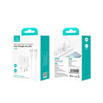 Set caricabatterie rapido USAMS 20W USB-C e 8 Pin