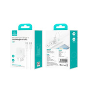 Set caricabatterie a ricarica rapida USAMS CC227 da 20 W, USB-C / Type-C to USB-C / Type-C, USB-C / Type-C to 8 Pin
