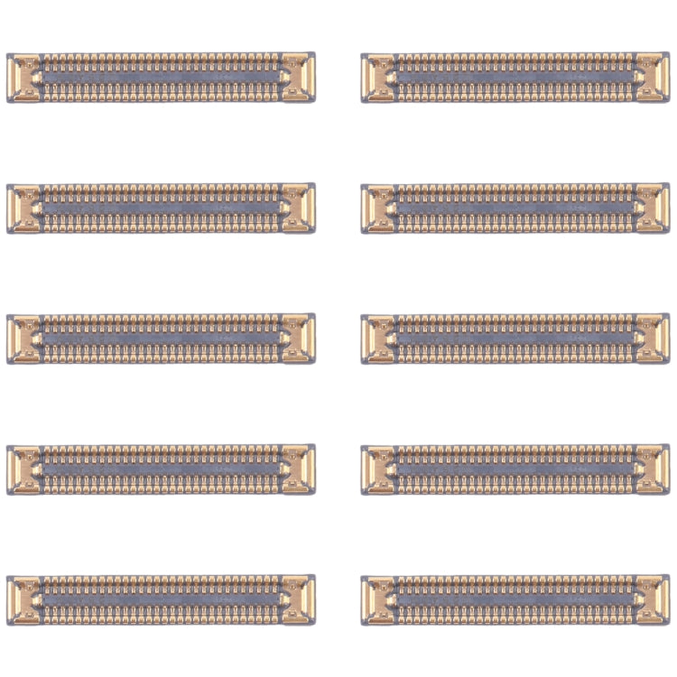 Connettore FPC per display LCD della scheda madre da 10 pezzi, For Samsung Galaxy A25 SM-A256B, For Samsung Galaxy A15 5G SM-A156B, For Samsung Galaxy S24 Ultra SM-S928B, For Samsung Galaxy S24+ SM-S926B, For Samsung Galaxy S24 SM-S921B