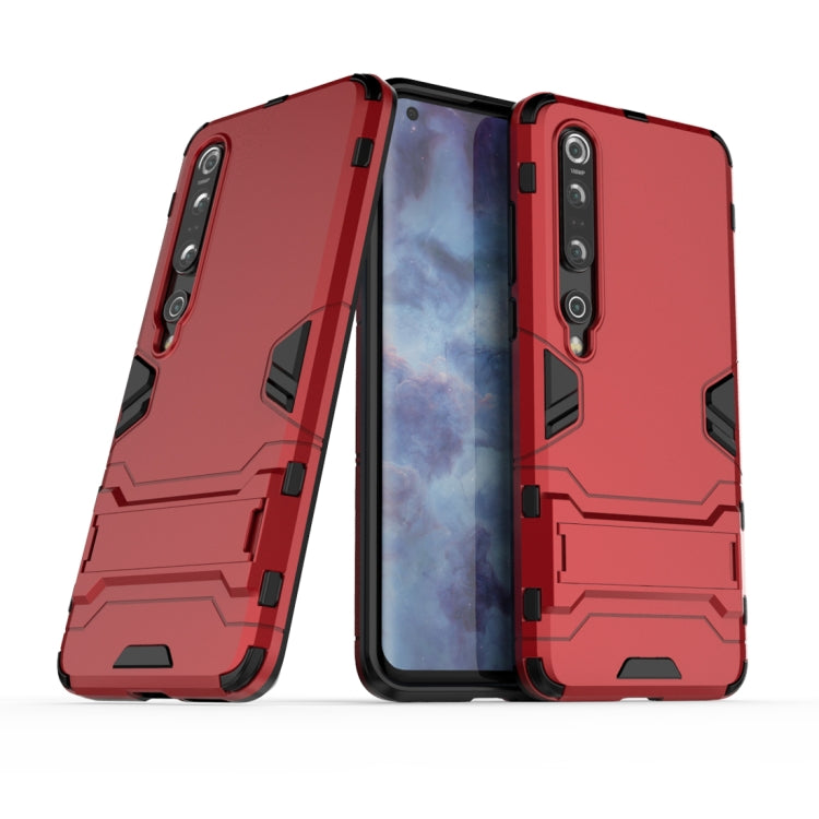 Per Xiaomi Mi 10 Pro 5G PC + Custodia protettiva anticaduta in TPU con supporto invisibile