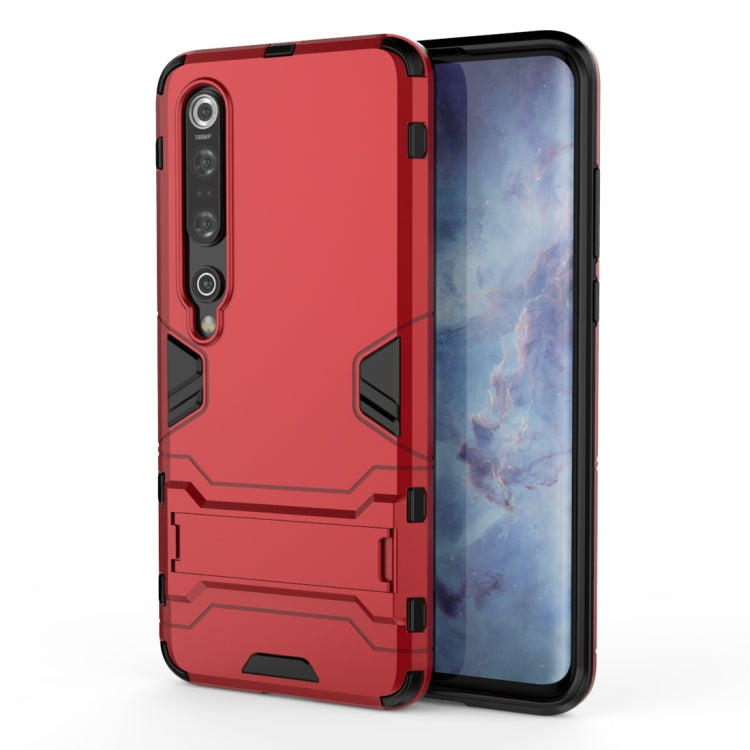Per Xiaomi Mi 10 Pro 5G PC + Custodia protettiva anticaduta in TPU con supporto invisibile