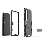 Per Xiaomi Mi 10 Pro 5G PC + Custodia protettiva anticaduta in TPU con supporto invisibile