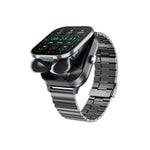 D8 Pro 2.01 pollici 2 in 1 Bluetooth Auricolare Cinturino in acciaio Smart Watch, Supporto NFC con Cover