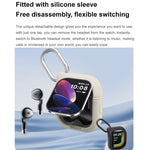 D8 Pro 2.01 pollici 2 in 1 Bluetooth Auricolare Cinturino in acciaio Smart Watch, Supporto NFC con Cover