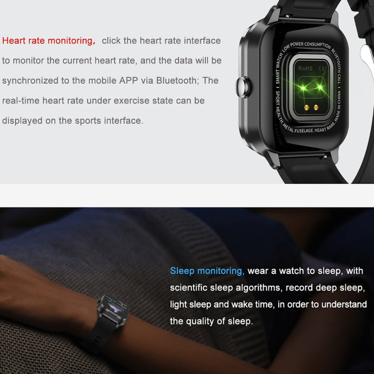 D8 Pro 2.01 pollici 2 in 1 Bluetooth Auricolare Cinturino in acciaio Smart Watch, Supporto NFC con Cover