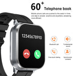 D8 Pro 2.01 pollici 2 in 1 Bluetooth Auricolare Cinturino in acciaio Smart Watch, Supporto NFC con Cover