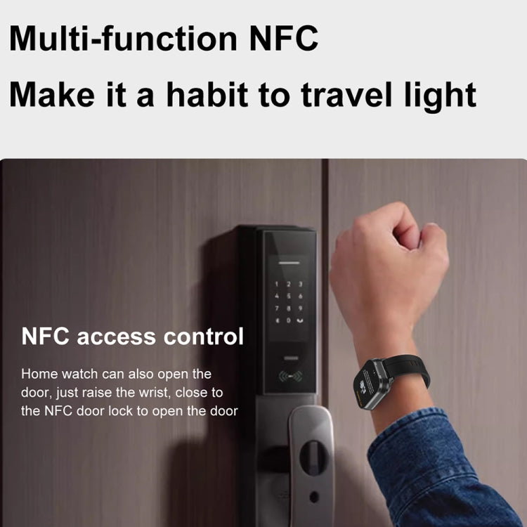 D8 Pro 2.01 pollici 2 in 1 Bluetooth Auricolare Cinturino in acciaio Smart Watch, Supporto NFC con Cover