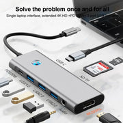 BYL-2410 Stazione di docking multifunzione 9 in 1 da tipo C a USB, BYL-2410