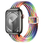 Cinturino per orologio sottile in nylon intrecciato con fibbia magnetica, For Apple Watch SE 2023 40mm