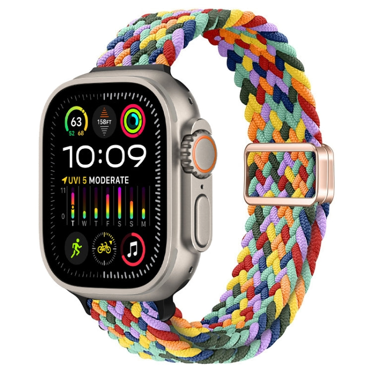 Cinturino per orologio sottile in nylon intrecciato con fibbia magnetica, For Apple Watch Ultra 2 49mm
