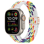 Cinturino per orologio sottile in nylon intrecciato con fibbia magnetica, For Apple Watch Ultra 2 49mm
