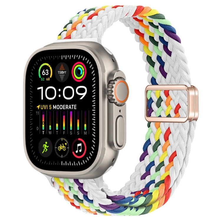 Cinturino per orologio sottile in nylon intrecciato con fibbia magnetica, For Apple Watch Ultra 2 49mm