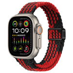 Cinturino per orologio sottile in nylon intrecciato con fibbia magnetica, For Apple Watch Ultra 2 49mm