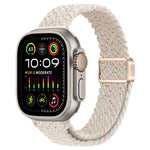 Cinturino per orologio sottile in nylon intrecciato con fibbia magnetica, For Apple Watch Ultra 2 49mm