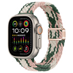Cinturino per orologio sottile in nylon intrecciato con fibbia magnetica, For Apple Watch Ultra 2 49mm