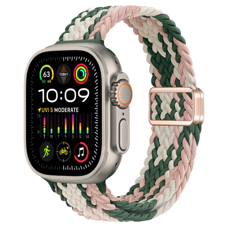 Cinturino per orologio sottile in nylon intrecciato con fibbia magnetica, For Apple Watch Ultra 2 49mm