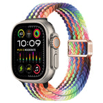 Cinturino per orologio sottile in nylon intrecciato con fibbia magnetica, For Apple Watch Ultra 2 49mm