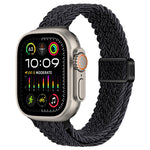 Cinturino per orologio sottile in nylon intrecciato con fibbia magnetica, For Apple Watch Ultra 2 49mm