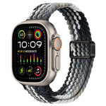 Cinturino per orologio sottile in nylon intrecciato con fibbia magnetica, For Apple Watch Ultra 2 49mm