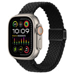 Cinturino per orologio sottile in nylon intrecciato con fibbia magnetica, For Apple Watch Ultra 2 49mm