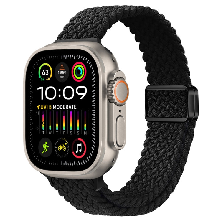 Cinturino per orologio sottile in nylon intrecciato con fibbia magnetica, For Apple Watch Ultra 2 49mm