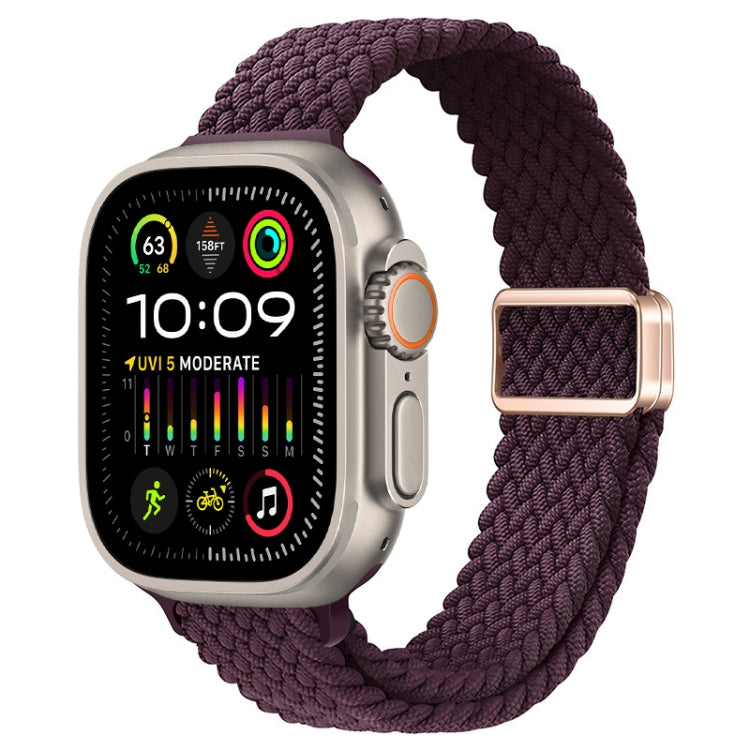 Cinturino per orologio sottile in nylon intrecciato con fibbia magnetica, For Apple Watch Ultra 2 49mm