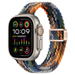 Cinturino per orologio sottile in nylon intrecciato con fibbia magnetica, For Apple Watch Ultra 2 49mm