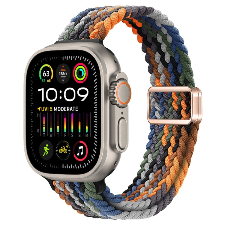 Cinturino per orologio sottile in nylon intrecciato con fibbia magnetica, For Apple Watch Ultra 2 49mm