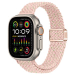 Cinturino per orologio sottile in nylon intrecciato con fibbia magnetica, For Apple Watch Ultra 2 49mm