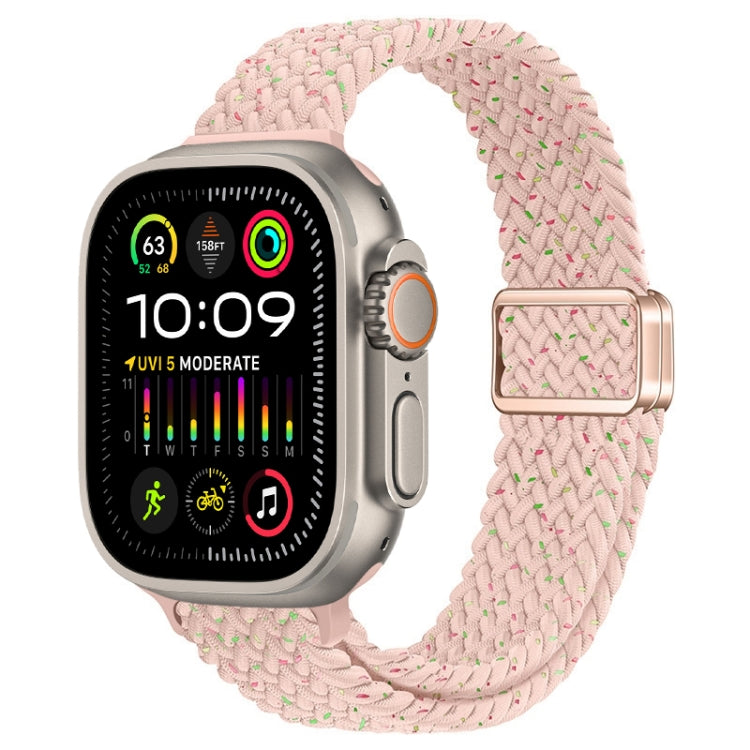Cinturino per orologio sottile in nylon intrecciato con fibbia magnetica, For Apple Watch Ultra 2 49mm