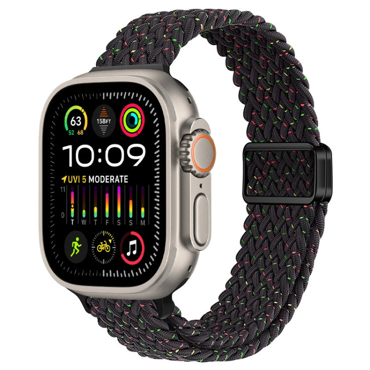 Cinturino per orologio sottile in nylon intrecciato con fibbia magnetica, For Apple Watch Ultra 2 49mm