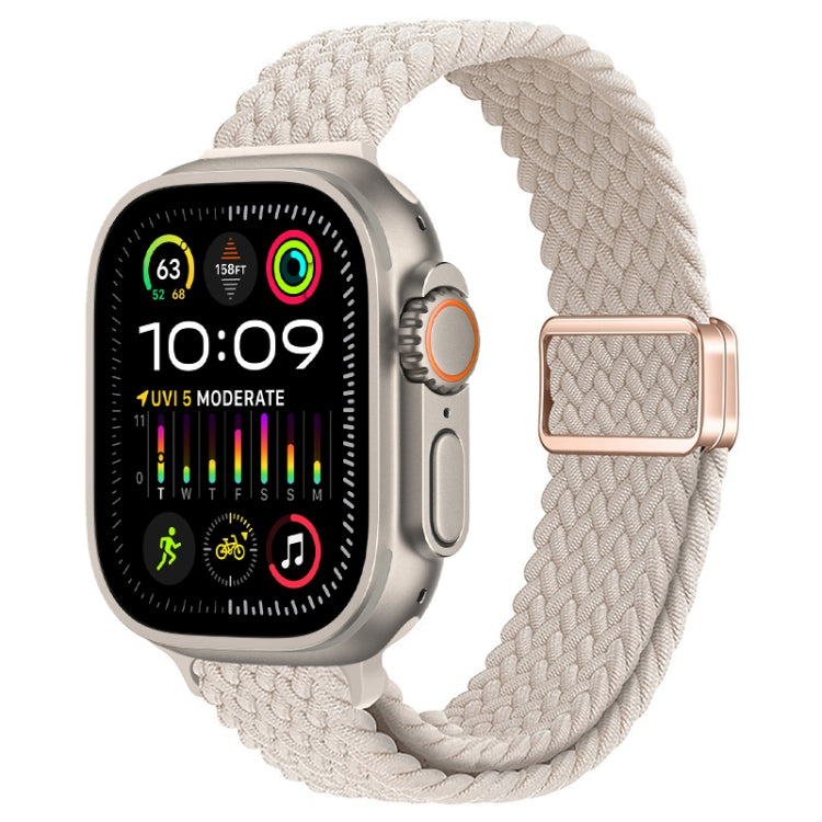 Cinturino per orologio sottile in nylon intrecciato con fibbia magnetica, For Apple Watch Ultra 2 49mm