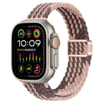 Cinturino per orologio sottile in nylon intrecciato con fibbia magnetica, For Apple Watch Ultra 2 49mm