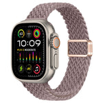 Cinturino per orologio sottile in nylon intrecciato con fibbia magnetica, For Apple Watch Ultra 2 49mm