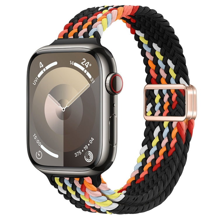 Cinturino per orologio sottile in nylon intrecciato con fibbia magnetica, For Apple Watch Series 9 45mm