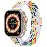 Cinturino per orologio sottile in nylon intrecciato con fibbia magnetica, For Apple Watch Ultra 49mm