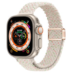 Cinturino per orologio sottile in nylon intrecciato con fibbia magnetica, For Apple Watch Ultra 49mm