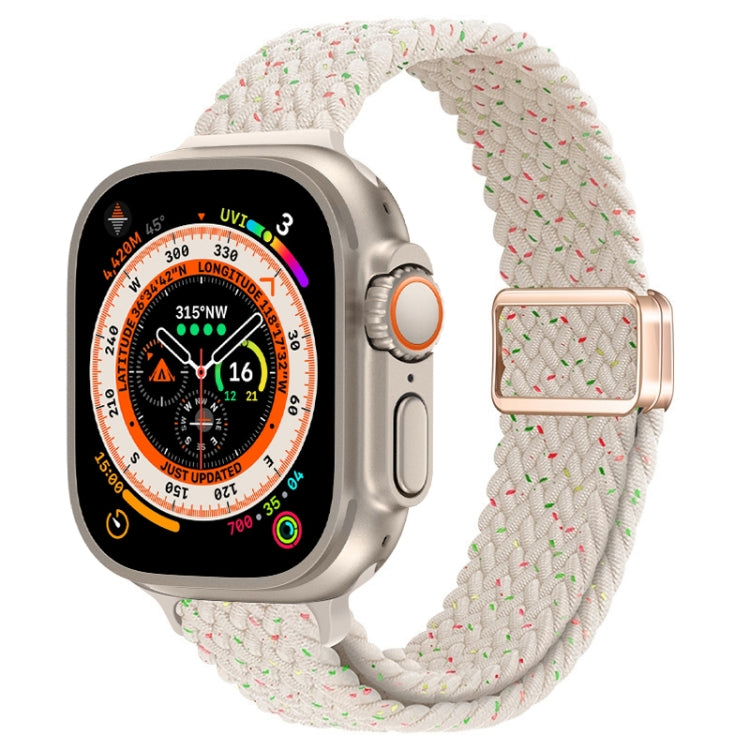 Cinturino per orologio sottile in nylon intrecciato con fibbia magnetica, For Apple Watch Ultra 49mm