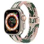 Cinturino per orologio sottile in nylon intrecciato con fibbia magnetica, For Apple Watch Ultra 49mm