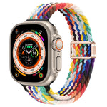 Cinturino per orologio sottile in nylon intrecciato con fibbia magnetica, For Apple Watch Ultra 49mm
