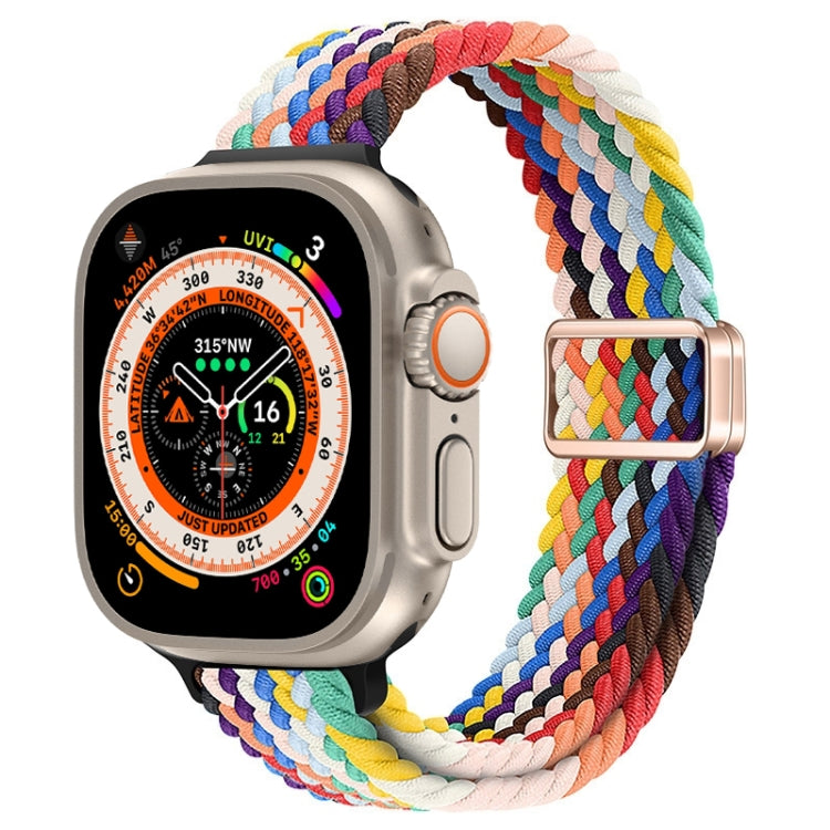 Cinturino per orologio sottile in nylon intrecciato con fibbia magnetica, For Apple Watch Ultra 49mm