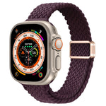 Cinturino per orologio sottile in nylon intrecciato con fibbia magnetica, For Apple Watch Ultra 49mm