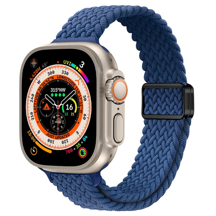 Cinturino per orologio sottile in nylon intrecciato con fibbia magnetica, For Apple Watch Ultra 49mm
