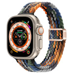 Cinturino per orologio sottile in nylon intrecciato con fibbia magnetica, For Apple Watch Ultra 49mm