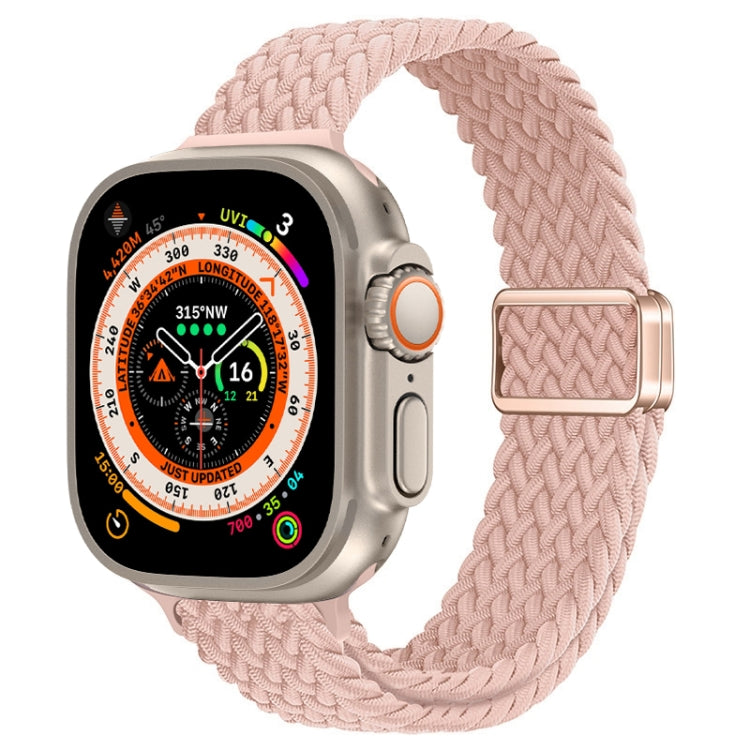 Cinturino per orologio sottile in nylon intrecciato con fibbia magnetica, For Apple Watch Ultra 49mm